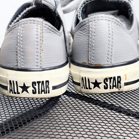 Converse All Star 2012 121986 Gray Leather Unisex Sneakers M-4/W-6 - Picture 8 of 11